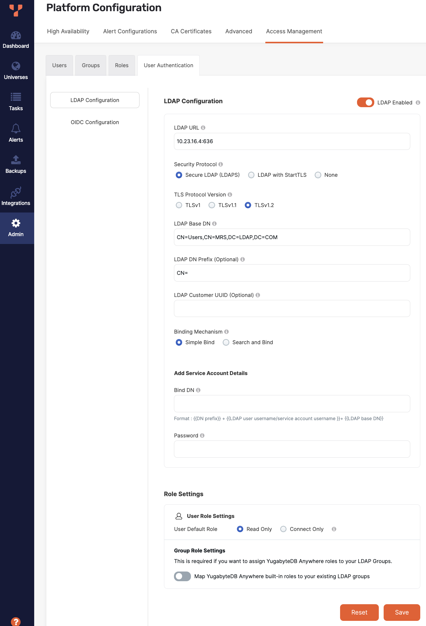 LDAP authentication LDAP authentication